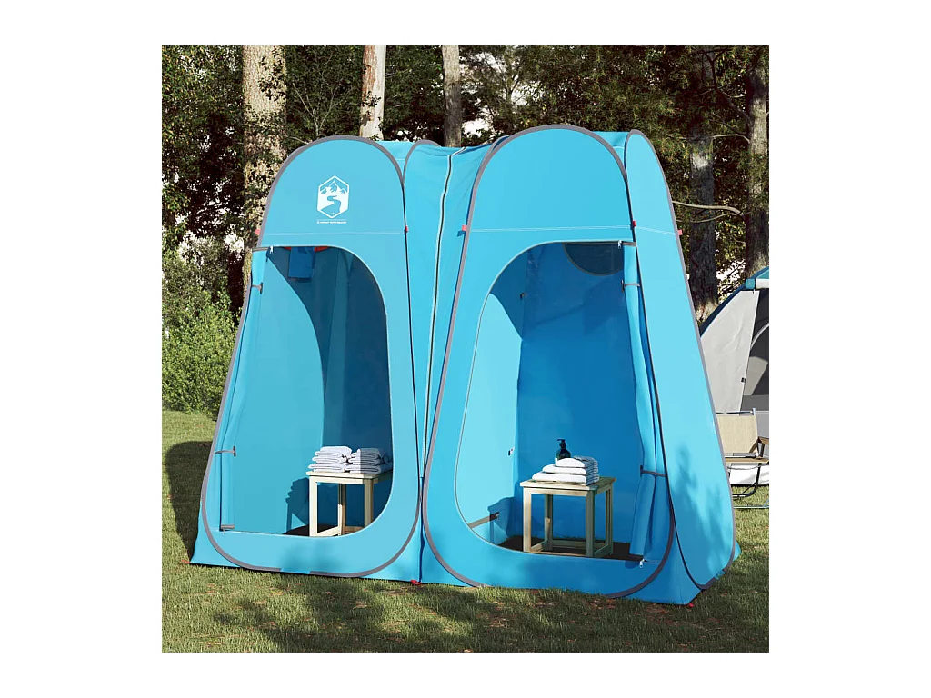 Tonnelle -Tente d'intimité bleu escamotable imperméable FR832611