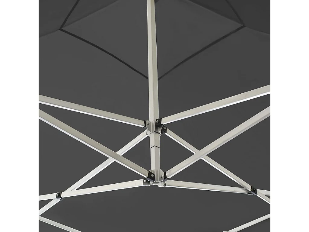 Tonnelle -Tente de réception pliable Aluminium 2 x 2 m Anthracite FR963399