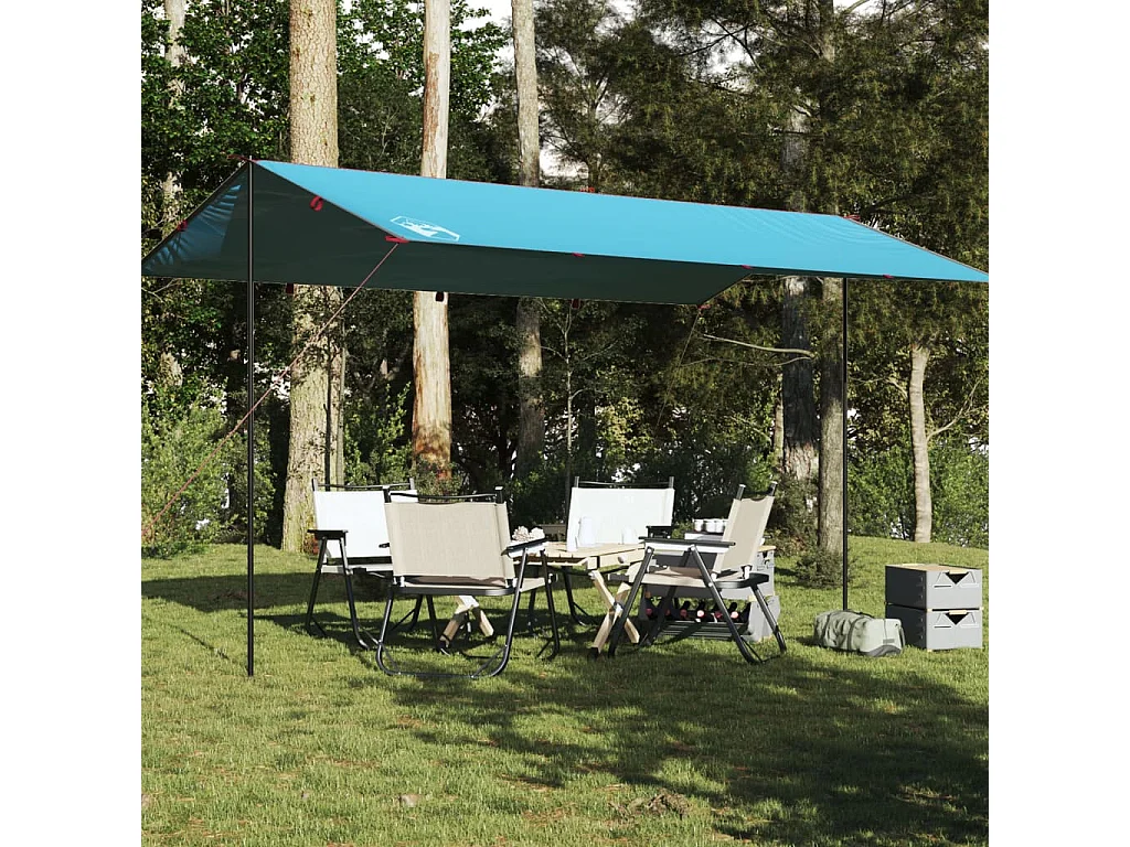 Kampeerluifel waterdicht 500x294 cm blauw BE921988