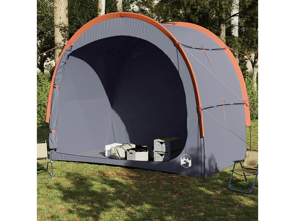 Tenda de arrumação impermeável cinzento e laranja PT554378