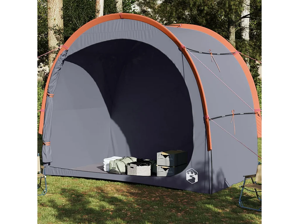 Tonnelle -Tente de rangement gris et orange imperméable FR483050