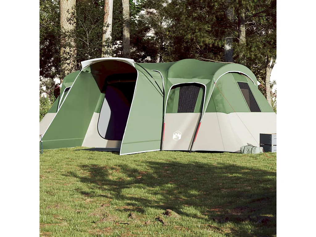 Tenda familiar túnel para 16 pessoas impermeável verde PT163284