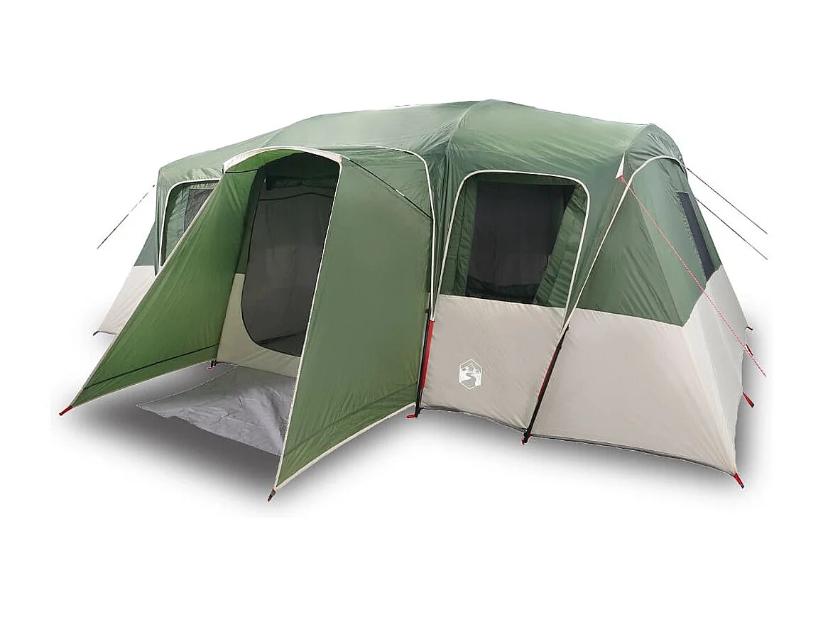 Tonnelle -Tente familiale tunnel 16 personnes vert imperméable FR746726