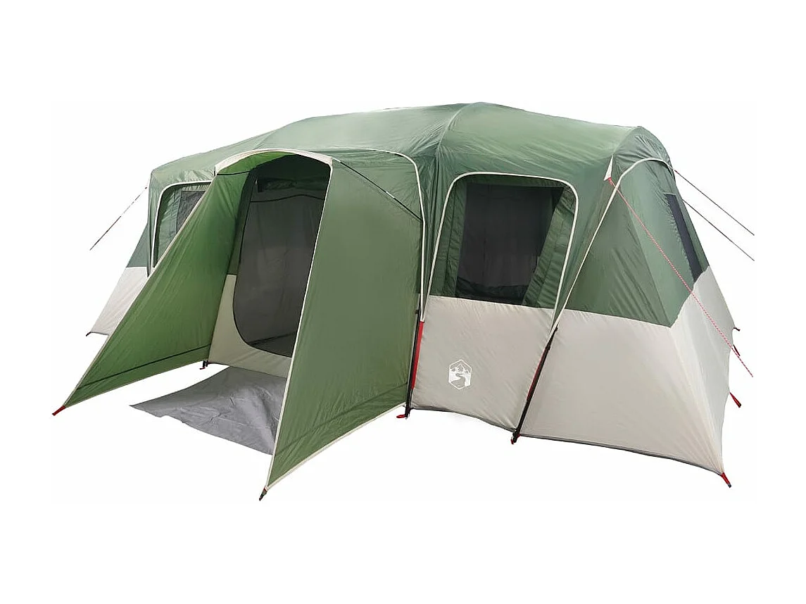 Tonnelle -Tente familiale tunnel 16 personnes vert imperméable FR746726