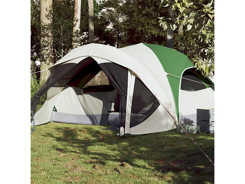 Tonnelle -Tente de cabine familiale 6 personnes vert imperméable FR445892