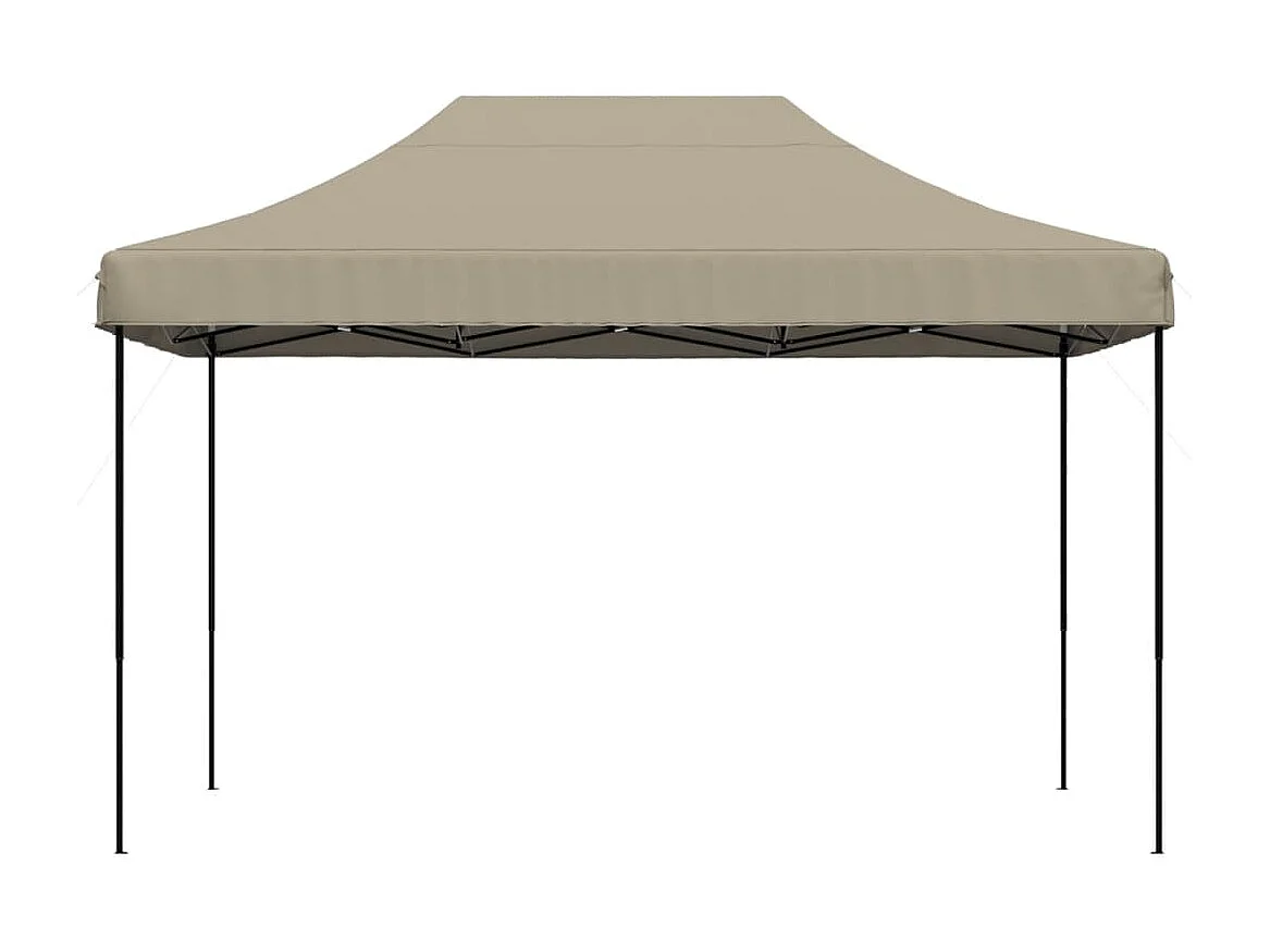 Tonnelle -Tente de réception pliable escamotable taupe 410x279x315 cm FR376952