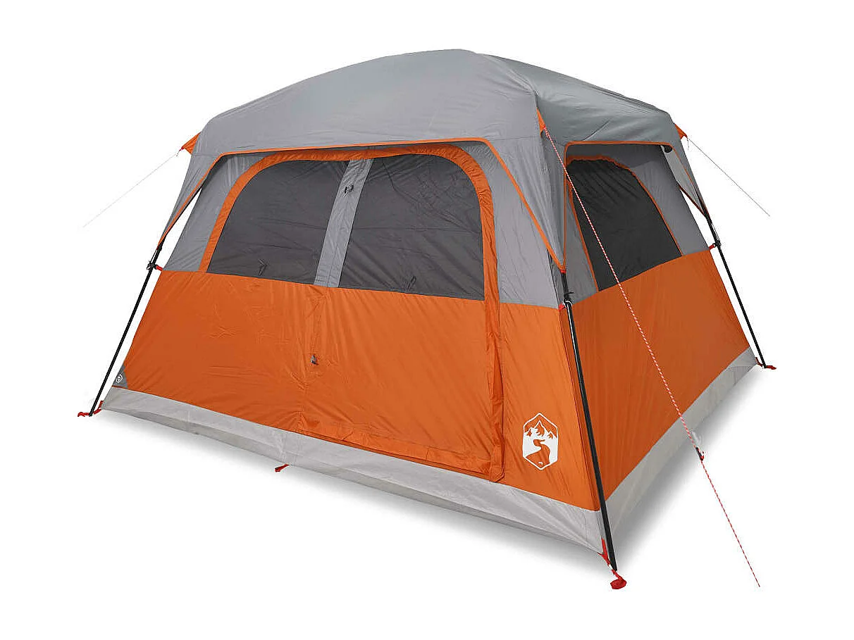 Gezinstent 6-persoons waterdicht oranje BE959724