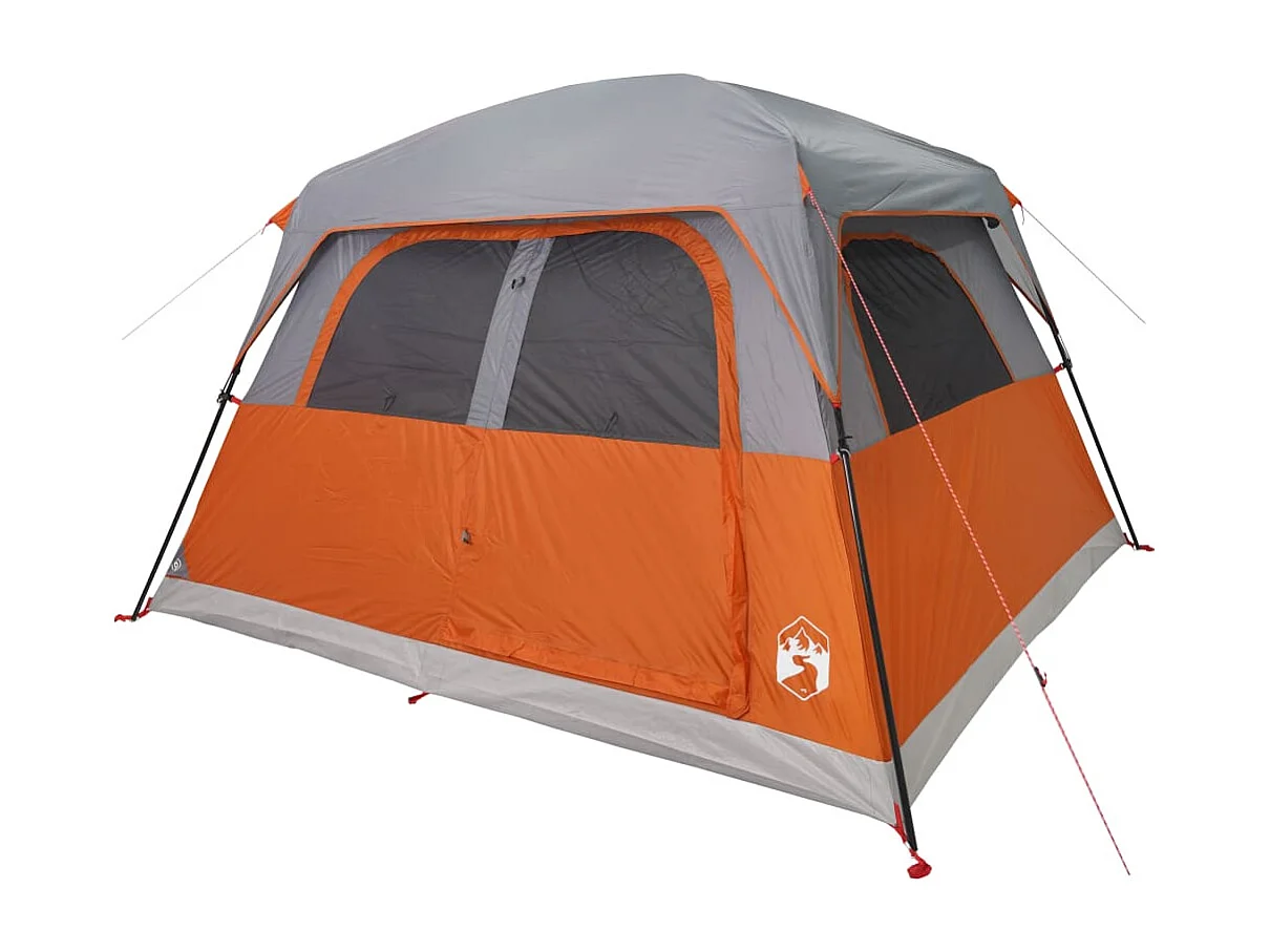 Gezinstent 6-persoons waterdicht oranje BE959724