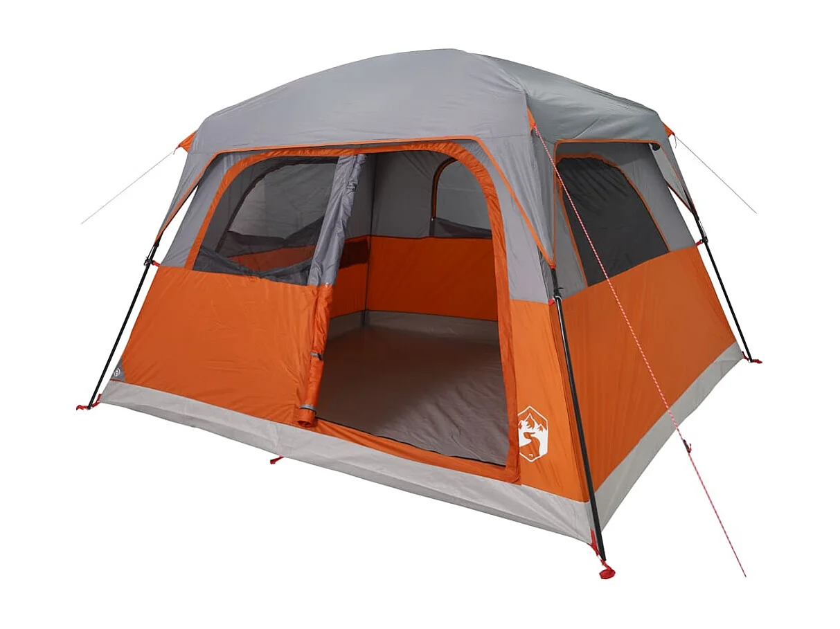 Gezinstent 6-persoons waterdicht oranje BE959724