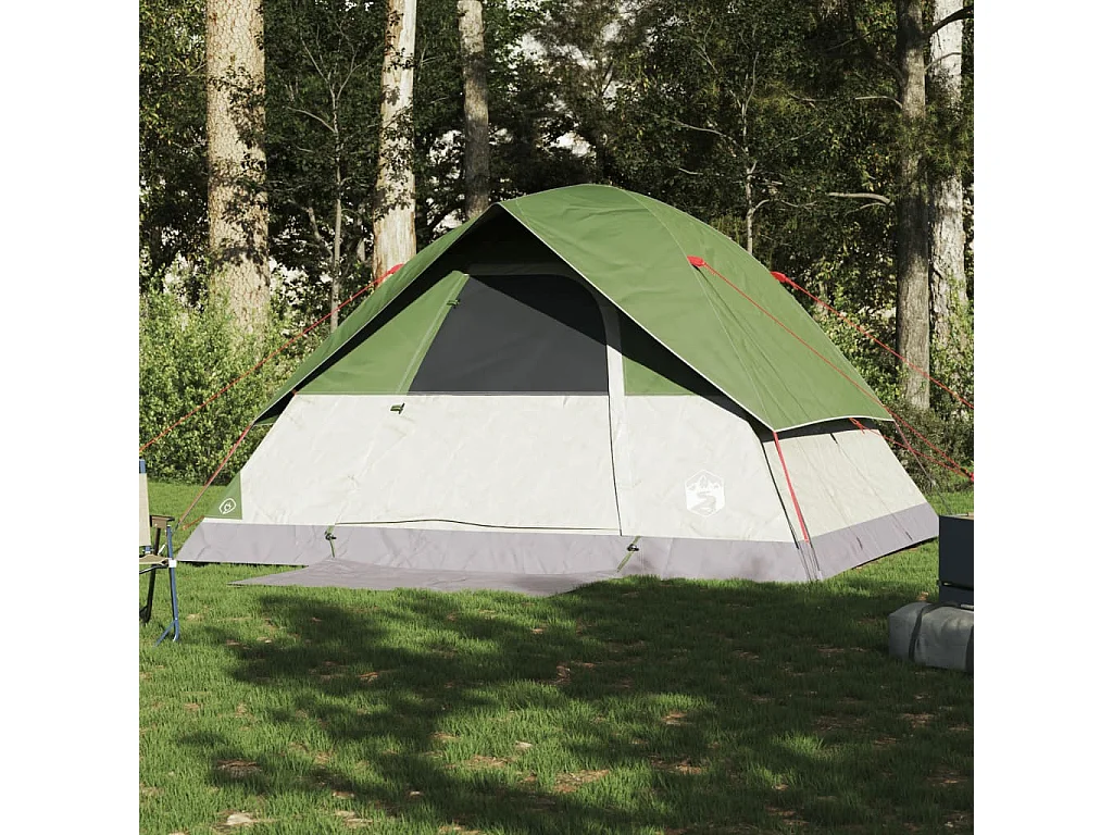 Koepeltent 6-persoons waterdicht groen BE535447