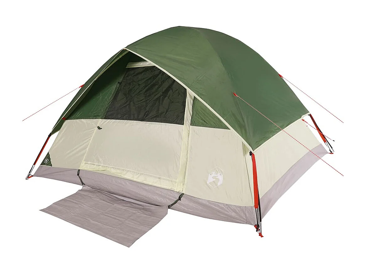 Koepeltent 6-persoons waterdicht groen BE535447