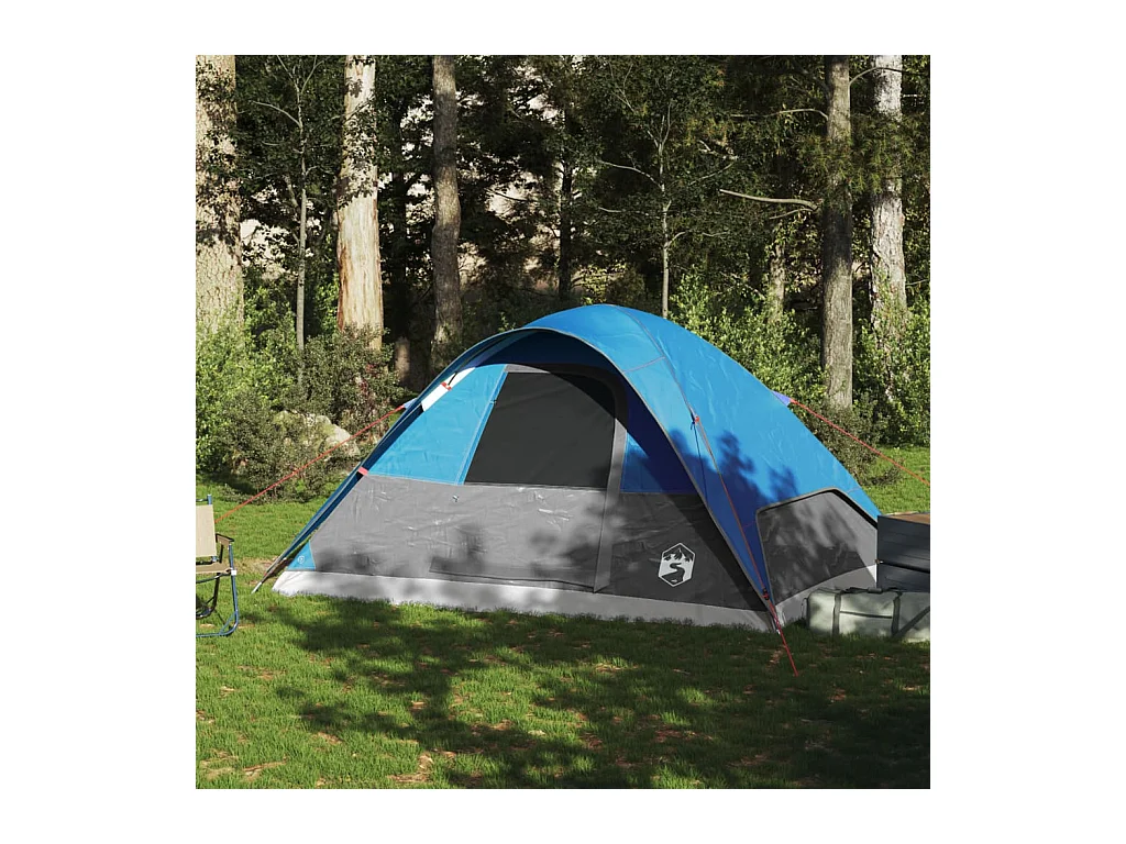 Tonnelle -Tente familiale à dôme 6 personnes bleu imperméable FR499622
