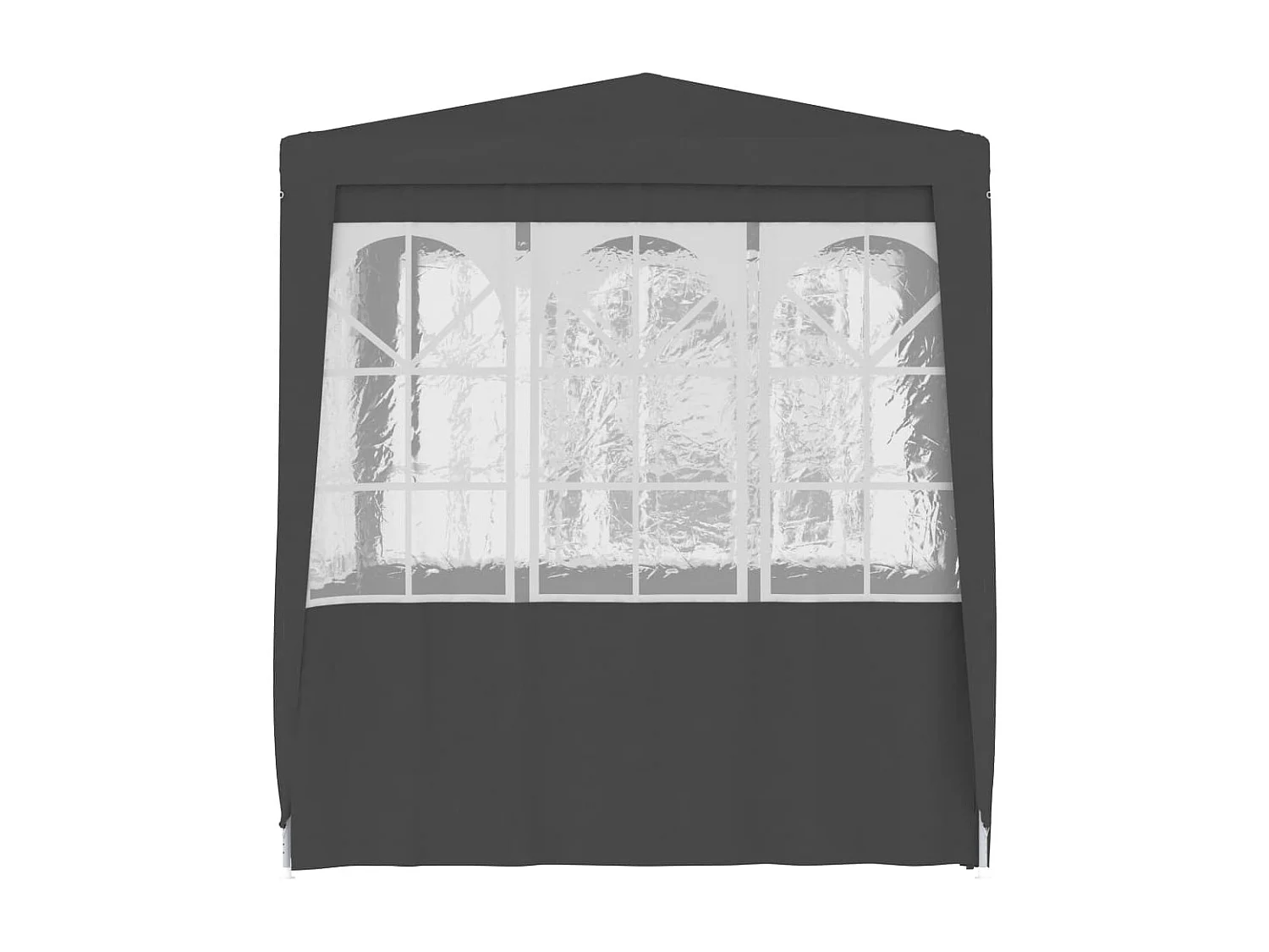 Carpa profesional fiestas con paredes gris 90 g/m² 2,5x2,5 m ES690786