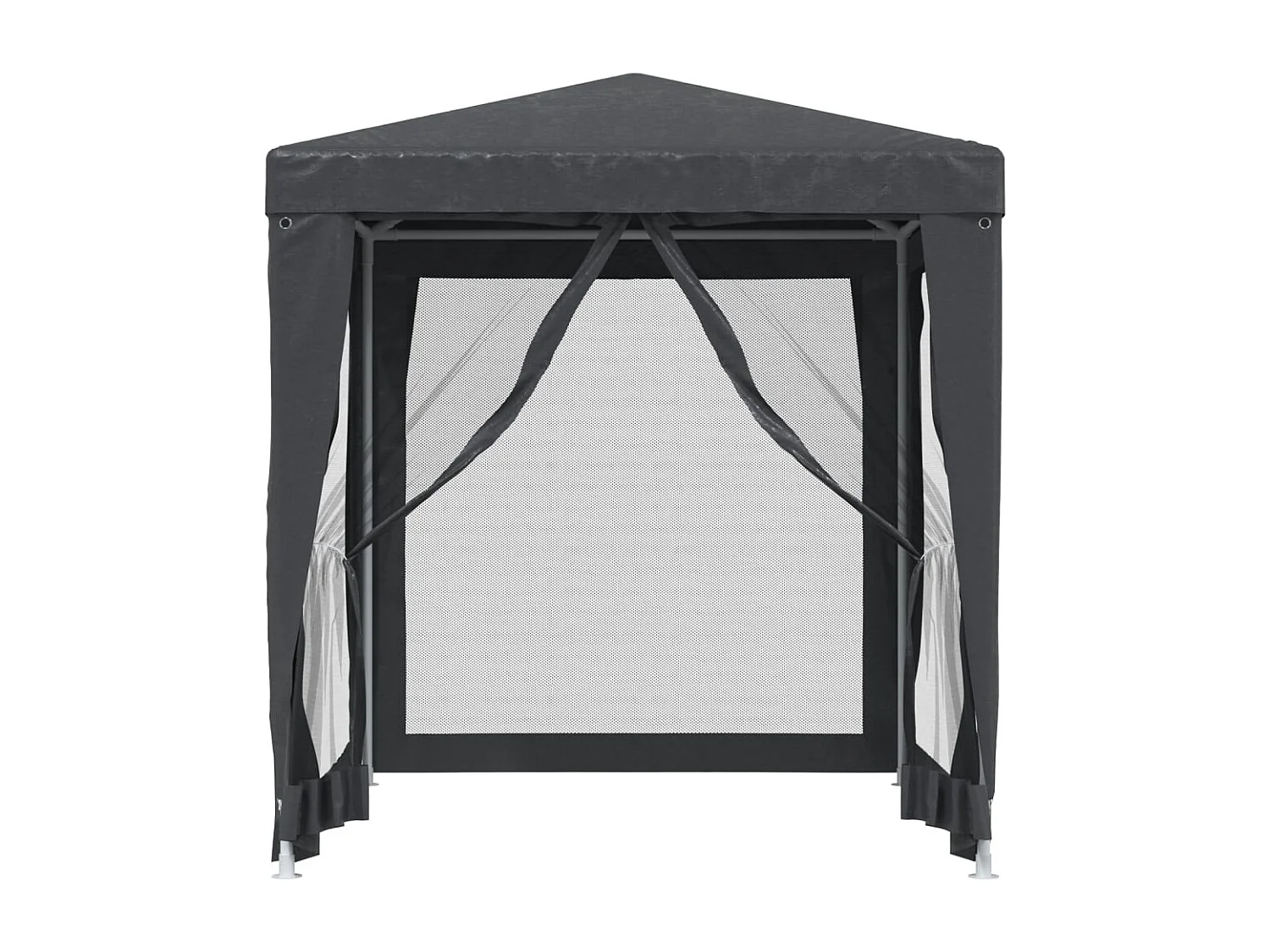 Tonnelle -Tente de fête avec 4 parois latérales en maille Anthracite 2x2m FR585549