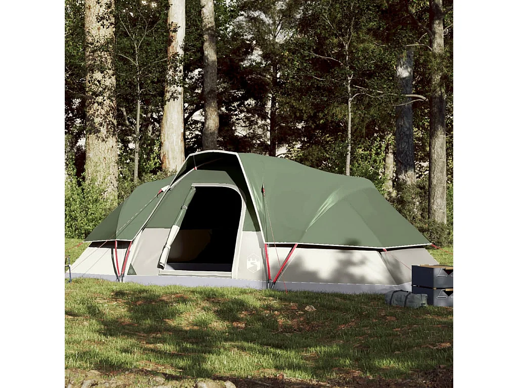 Tonnelle -Tente familiale à dôme 9 personnes vert imperméable FR414239