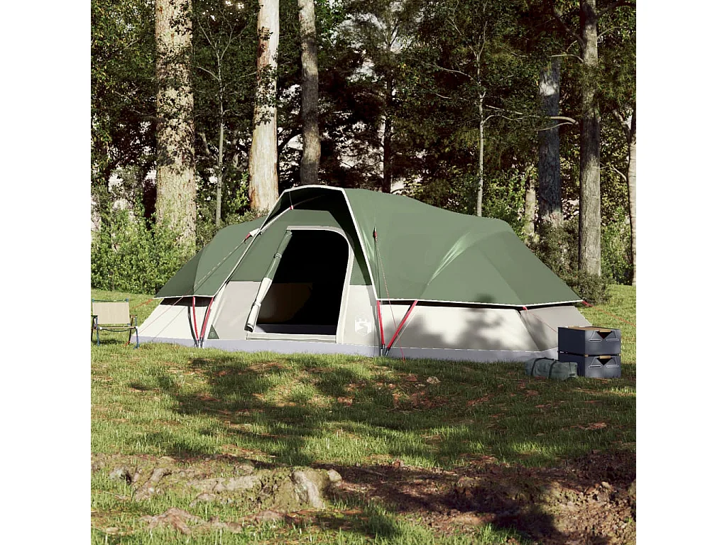 Tonnelle -Tente familiale à dôme 9 personnes vert imperméable FR414239