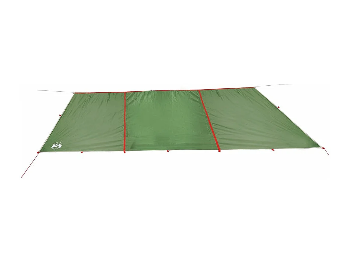 Lona de campismo 420x440 cm impermeável verde PT512679