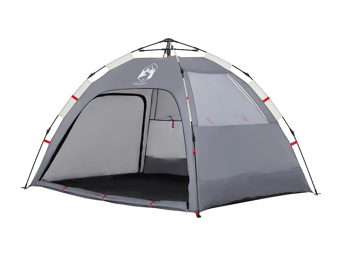 Tonnelle -Tente de plage 2 personnes gris libération rapide imperméable FR667246