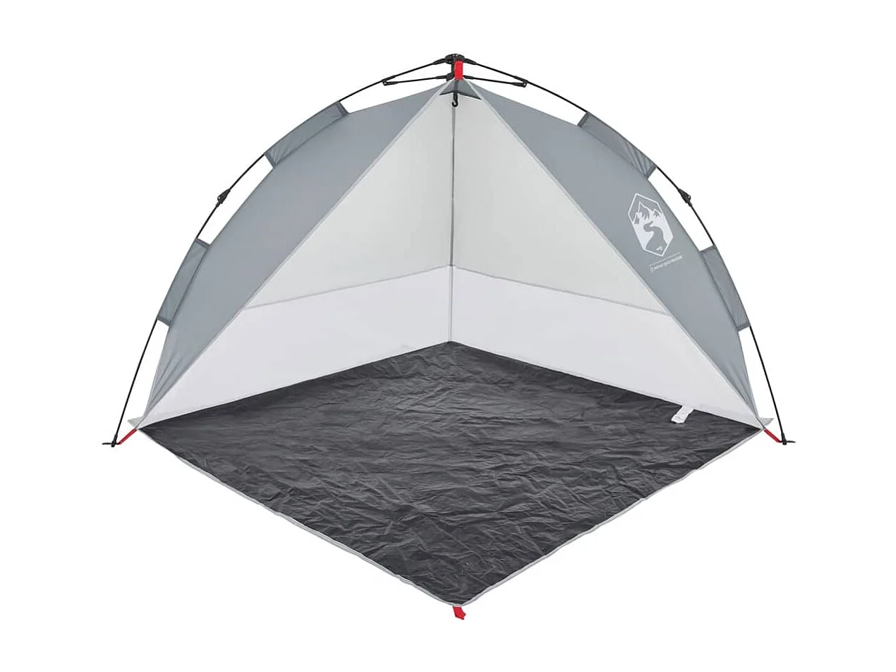 Tenda praia libertação rápida impermeável cinzento PT300394