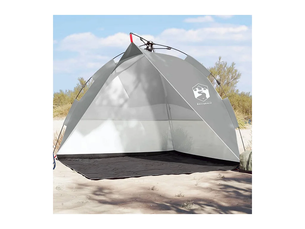 Tonnelle -Tente de plage gris libération rapide imperméable FR143054