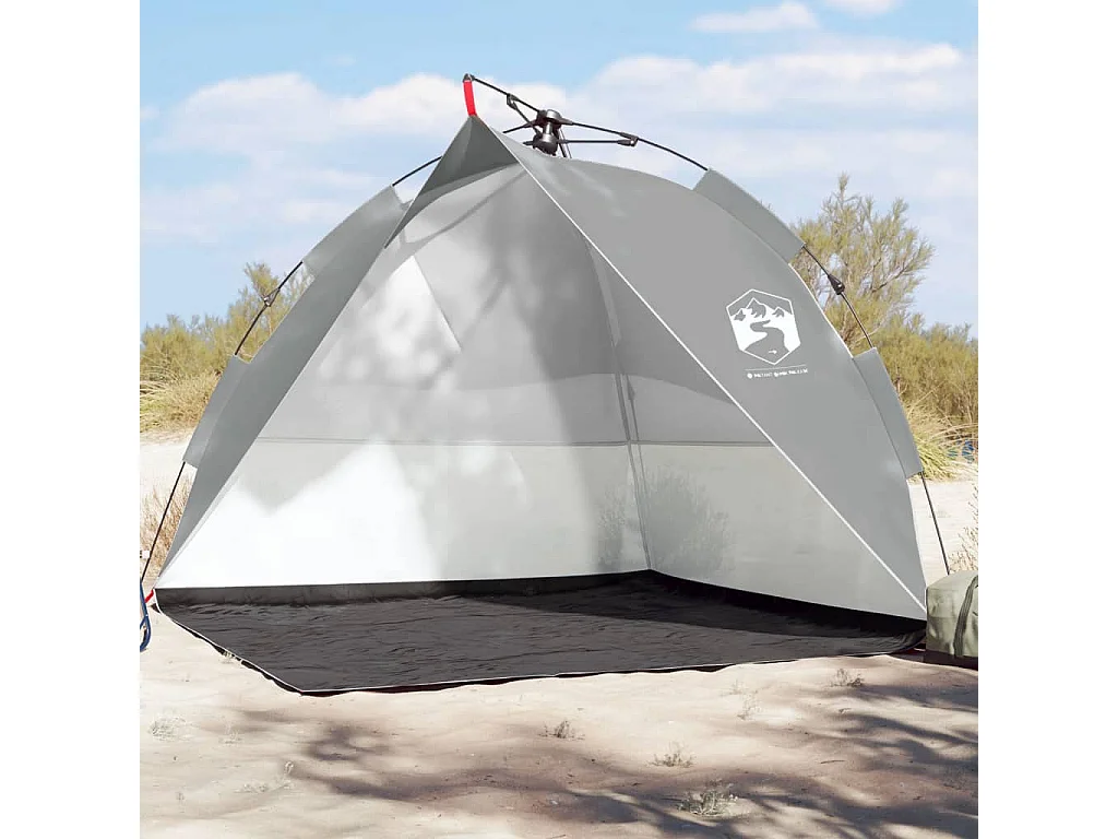 Tonnelle -Tente de plage gris libération rapide imperméable FR143054