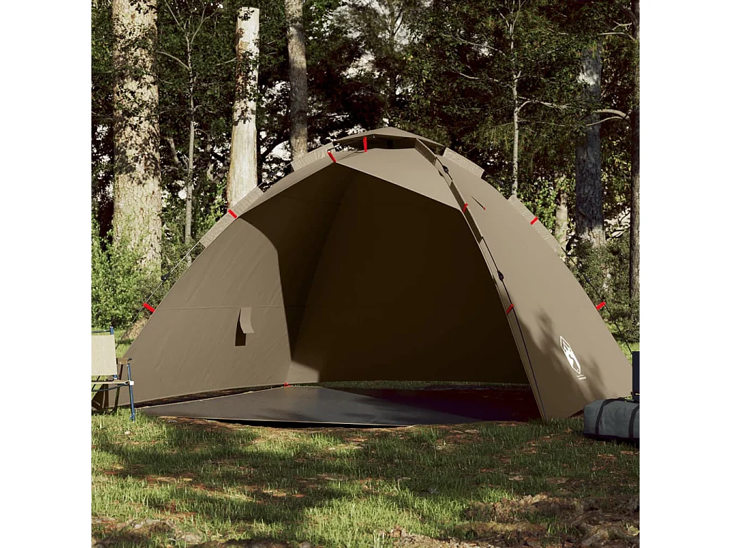 Tent 4-persoons snelontgrendeling bruin BE956309