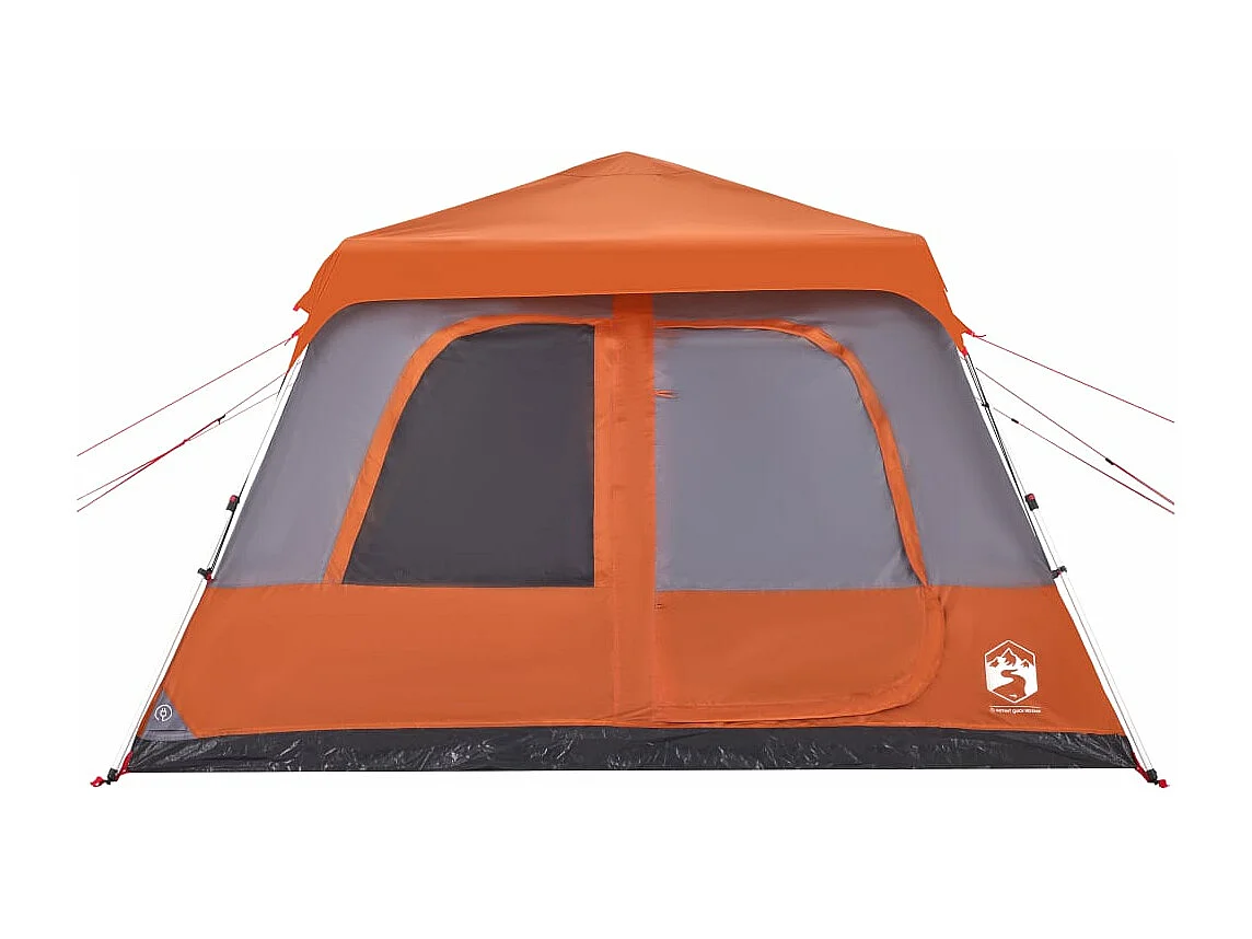 Tenda familiar cúpula 10pessoas libertação rápida cinza/laranja PT987553