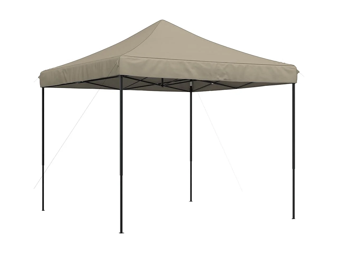 Partytent inklapbaar pop-up 292x292x315 cm taupe BE818966