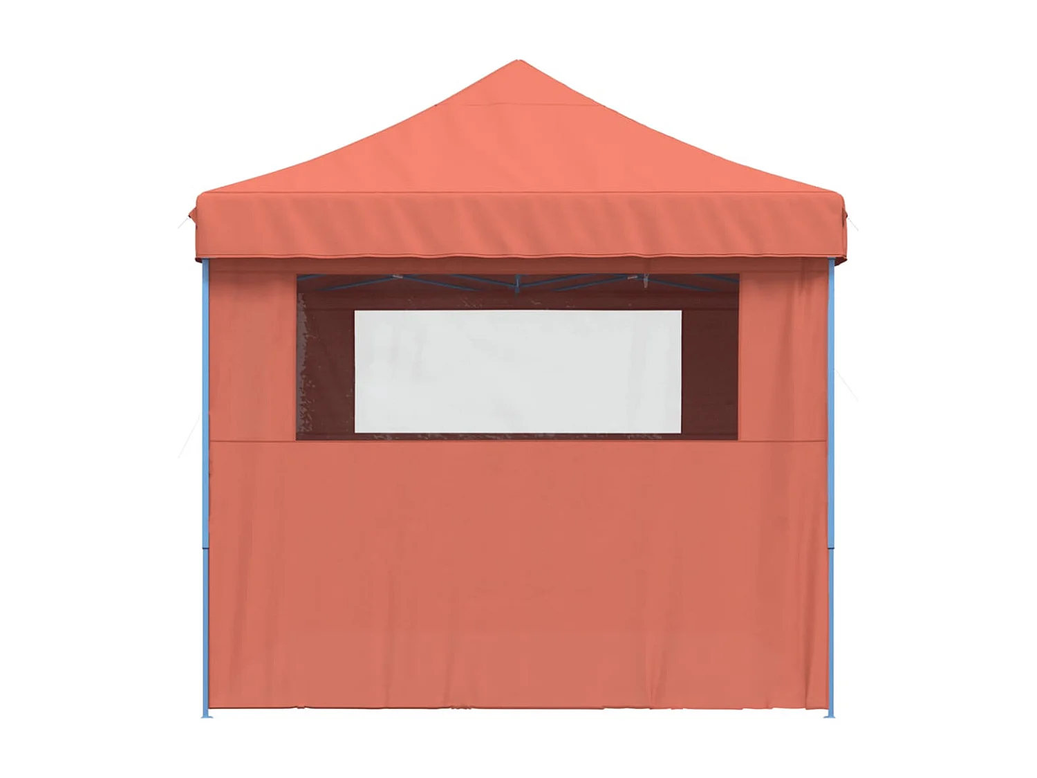 Tenda p/ festas pop-up dobrável 4 paredes laterais terracotta PT455671
