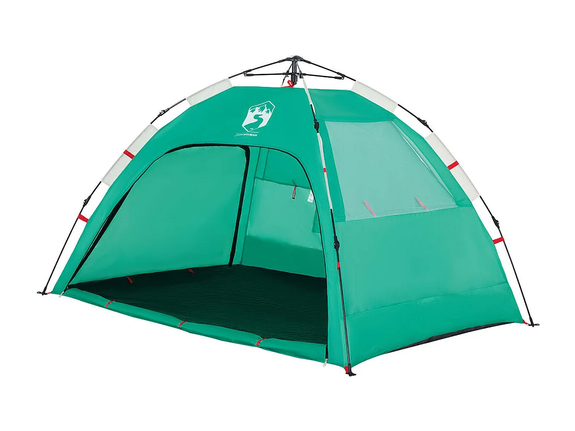 Tenda praia 2 pessoas libertação rápida impermeável verde mar PT170273