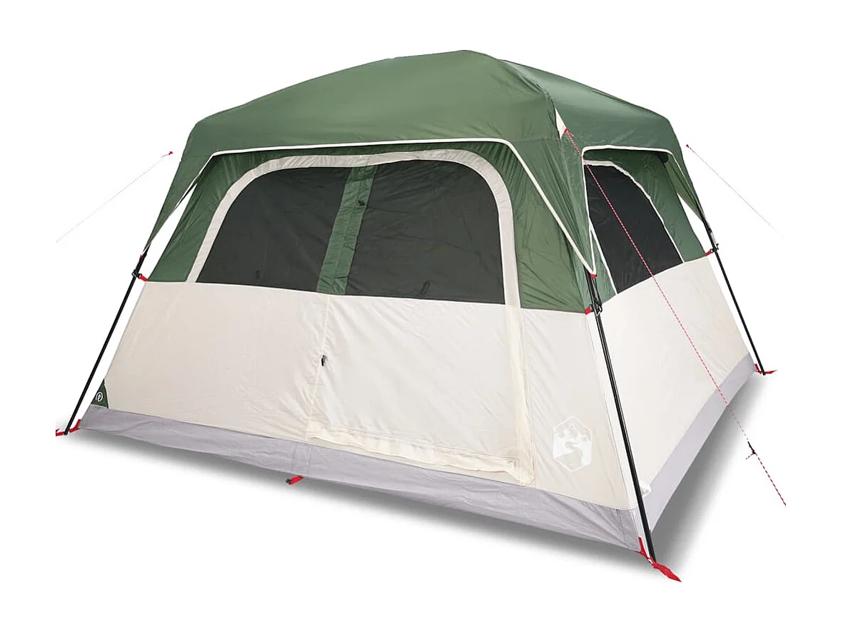 Tonnelle -Tente de cabine familiale 6 personnes vert imperméable FR308139