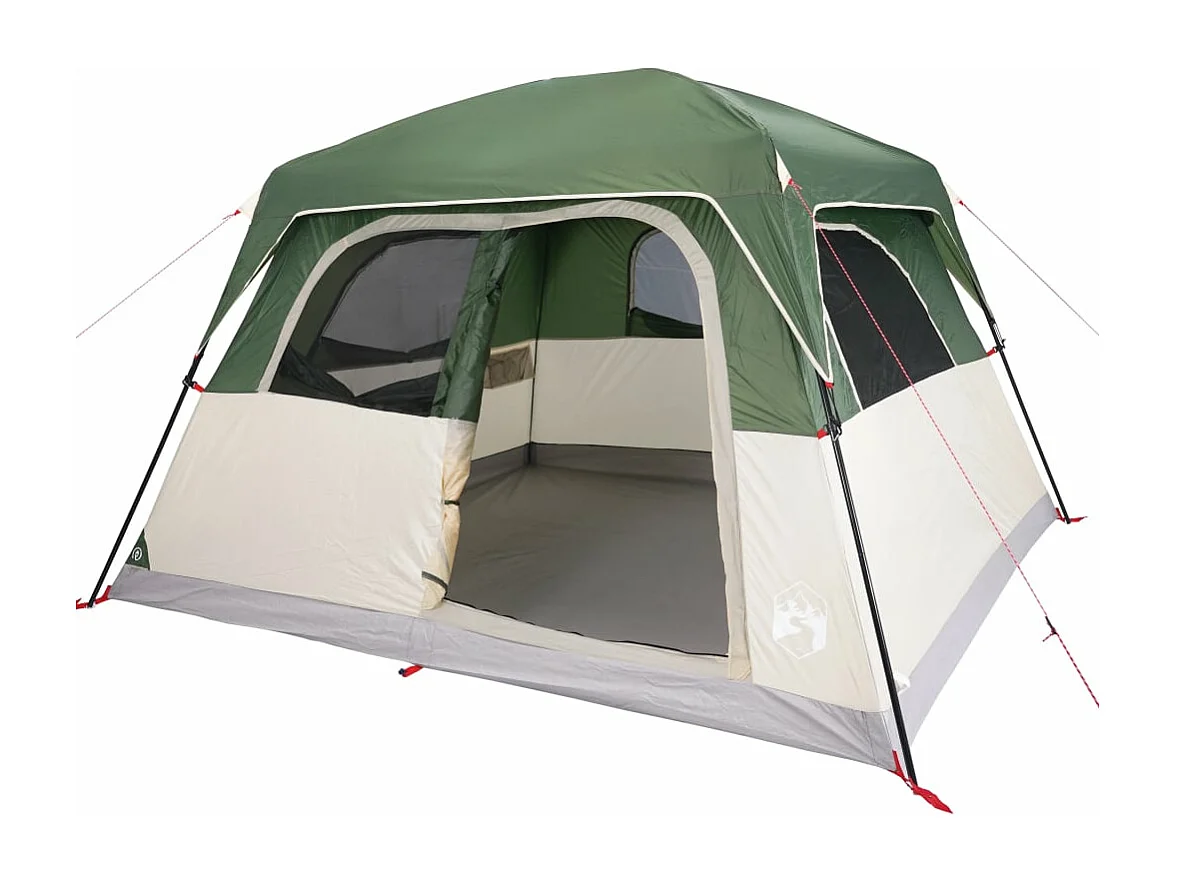 Tonnelle -Tente de cabine familiale 6 personnes vert imperméable FR308139