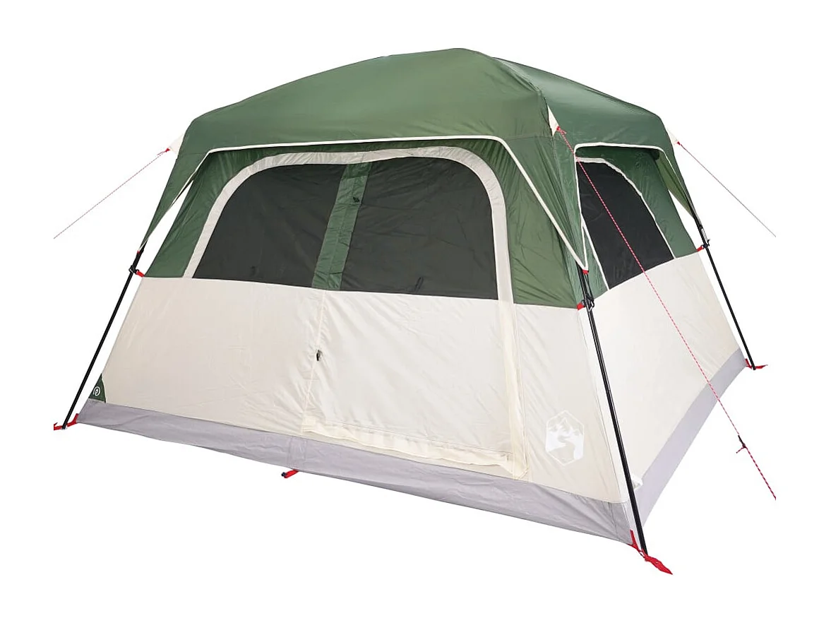 Tonnelle -Tente de cabine familiale 6 personnes vert imperméable FR308139