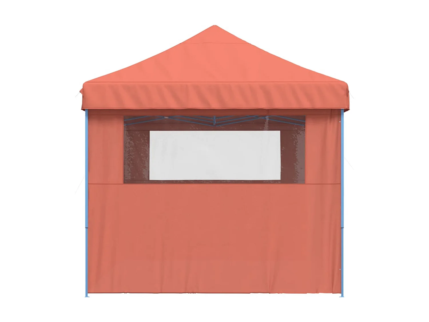 Tenda p/ festas pop-up dobrável 3 paredes laterais terracotta PT110920