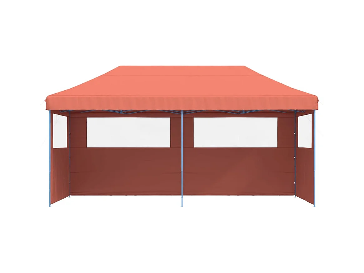 Tonnelle -Tente de réception pliable escamotable avec 3 parois latérales FR845378