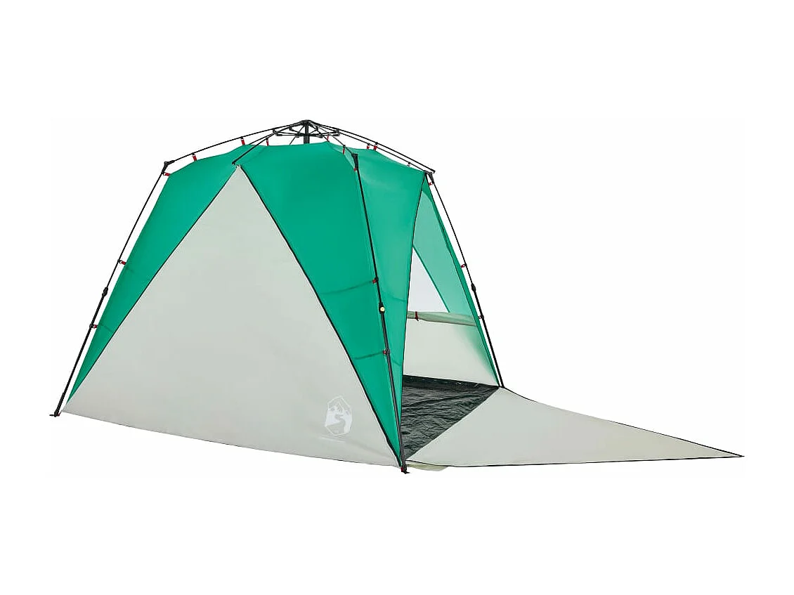 Tenda praia 4 pessoas libertação rápida impermeável verde mar PT529526