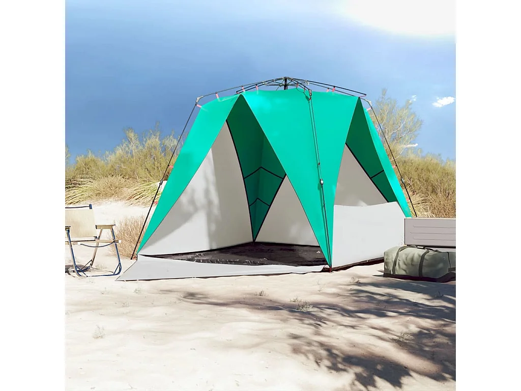 Tonnelle -Tente de plage 4 personnes libération rapide imperméable FR755897