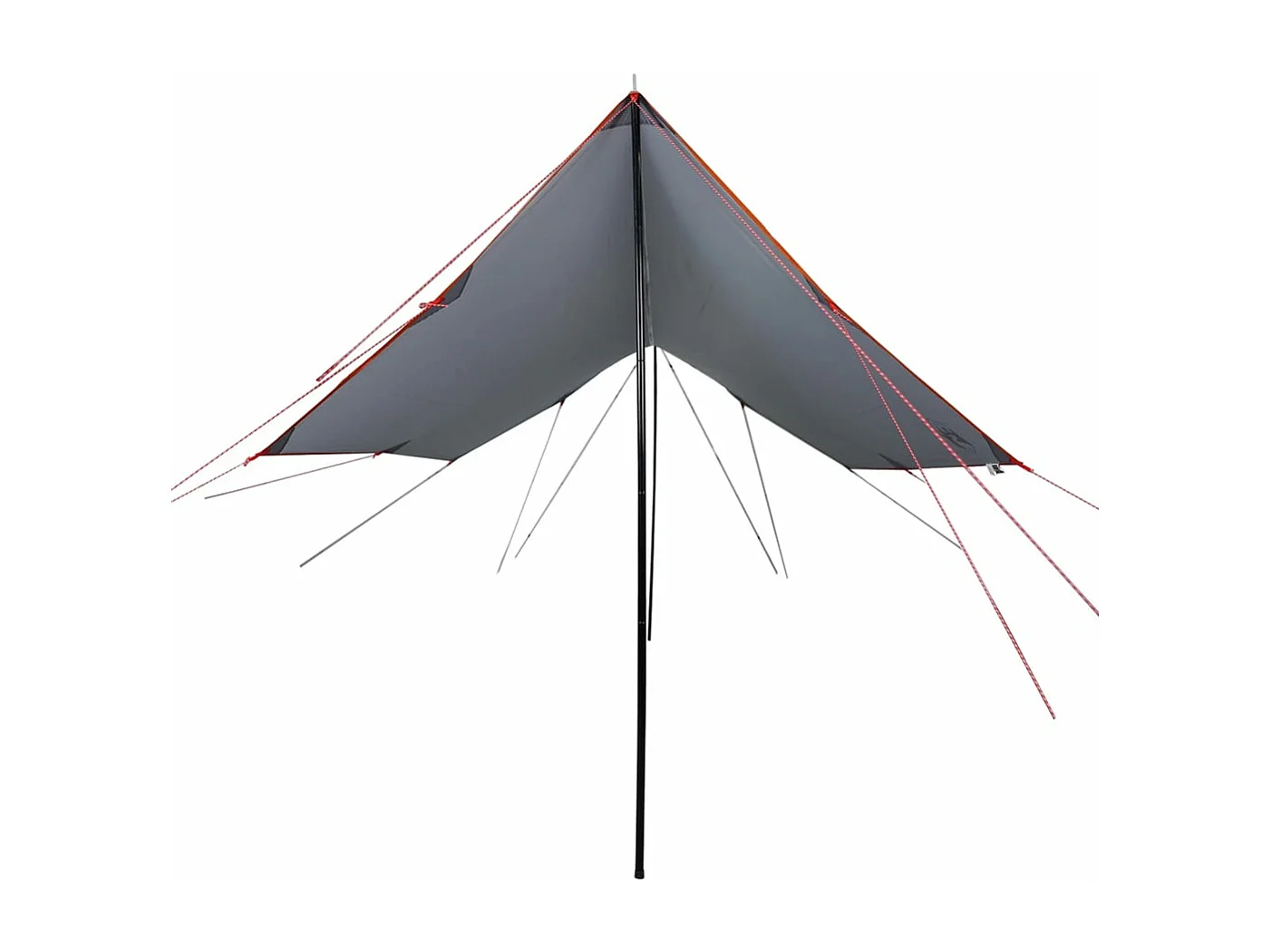 Tonnelle- Bâche de camping orange 460x305x210 cm imperméable FR816947