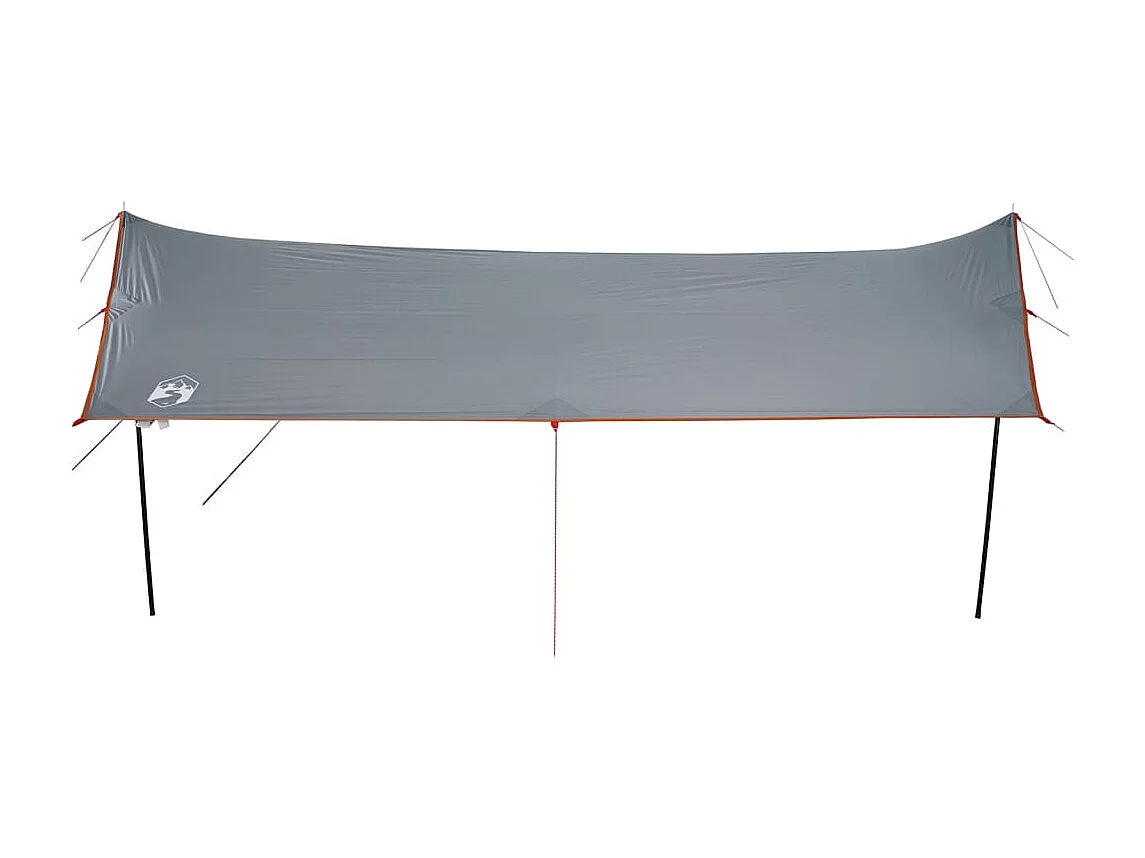 Tonnelle- Bâche de camping orange 460x305x210 cm imperméable FR816947