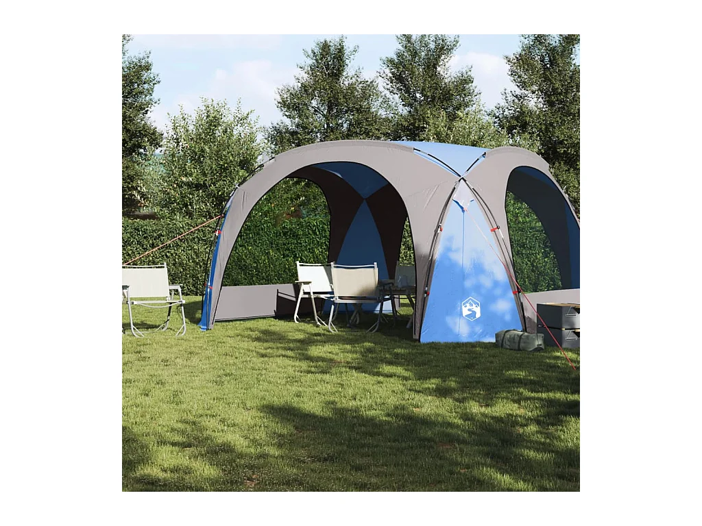Tonnelle -Tente de réception bleu imperméable FR123380