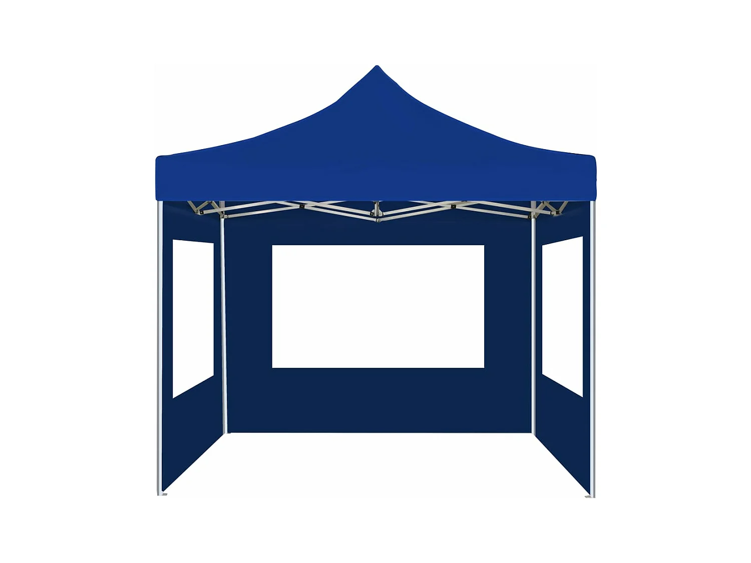 Tonnelle -Tente de réception pliable avec parois Aluminium 2x2 m Bleu FR407537