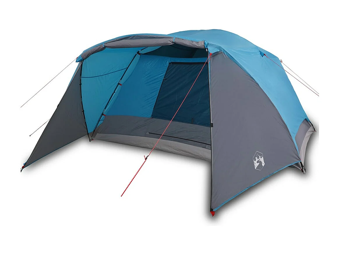 Tenda familiar c/ avançado para 6 pessoas impermeável azul PT866797