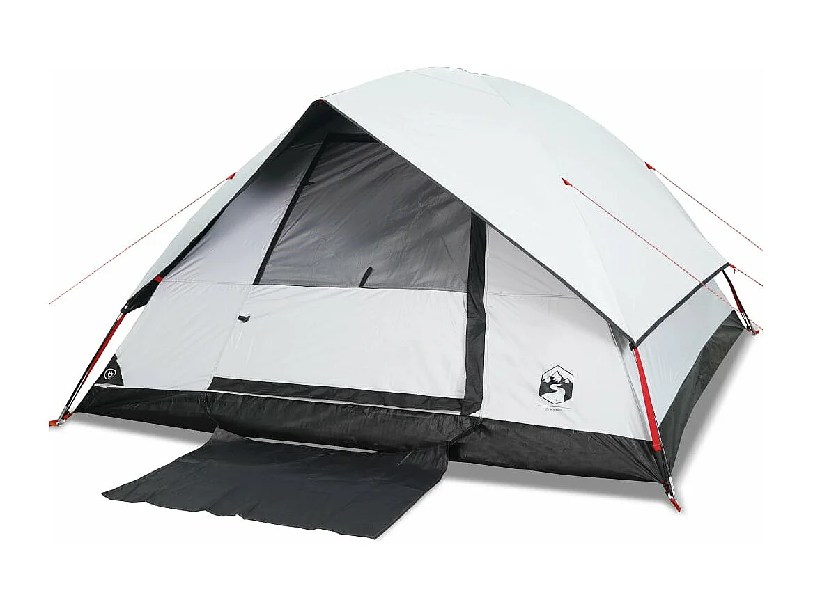 Tienda familiar iglú 6 personas tela opaca impermeable blanca ES685978