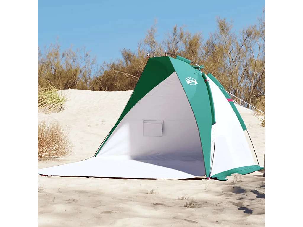 Tonnelle -Tente de plage vert d'eau 268x223x125 cm 185T polyester FR109223
