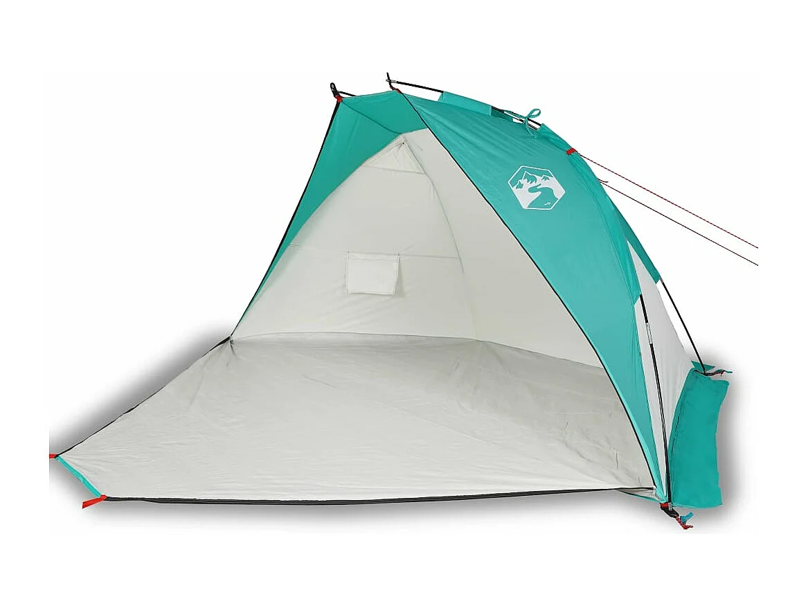 Tonnelle -Tente de plage vert d'eau 268x223x125 cm 185T polyester FR109223