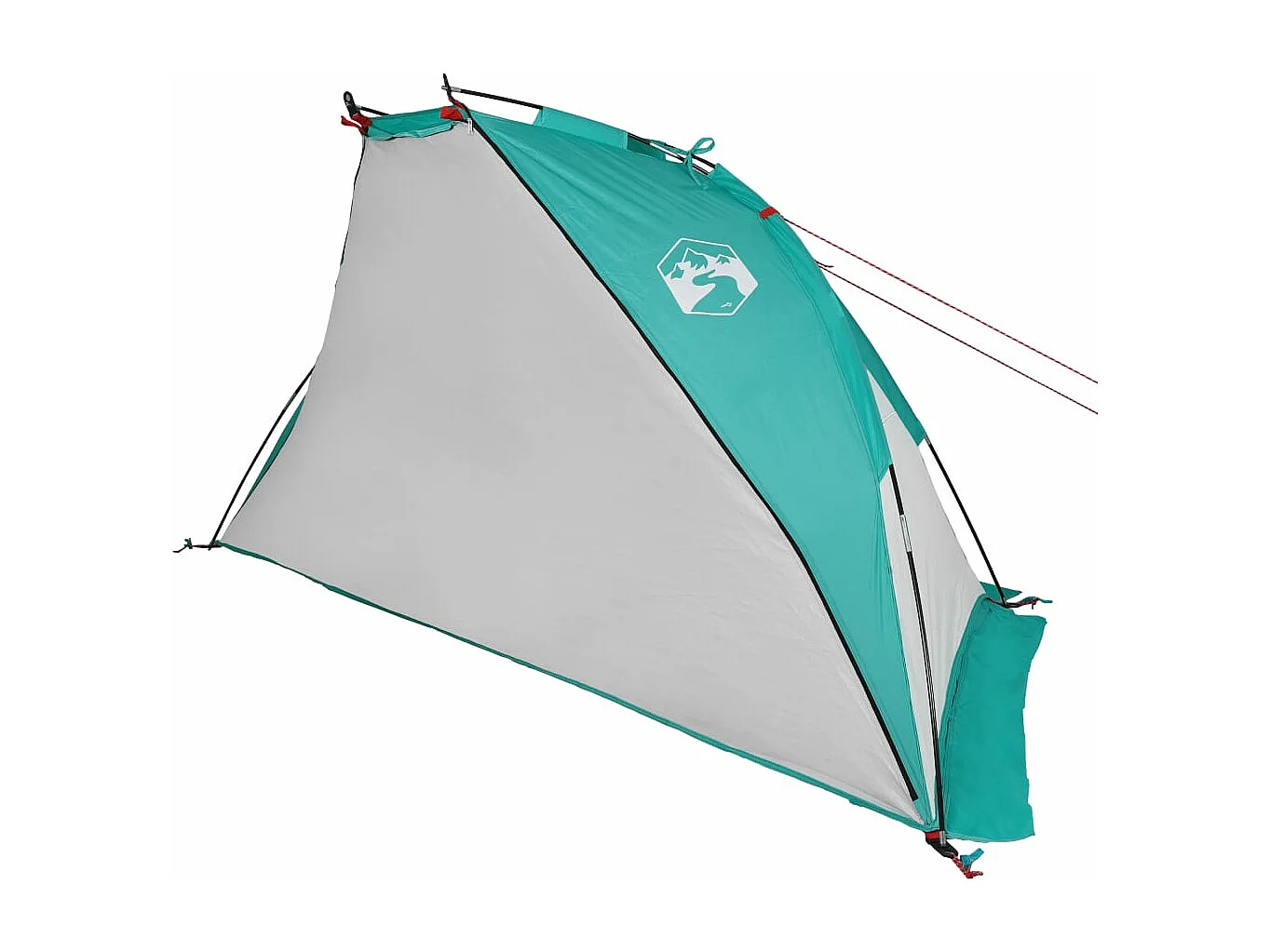 Tonnelle -Tente de plage vert d'eau 268x223x125 cm 185T polyester FR109223