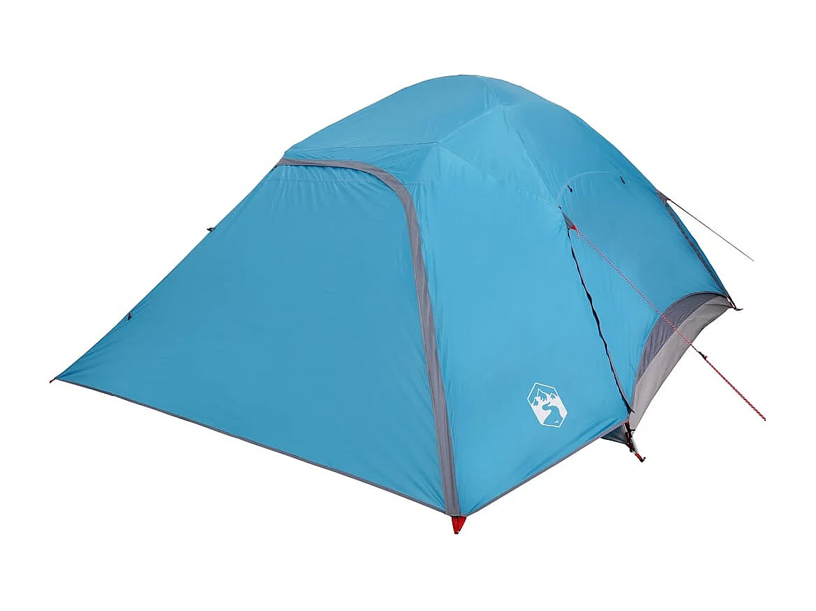 Tenda familiar em cúpula para 6 pessoas impermeável azul PT831906