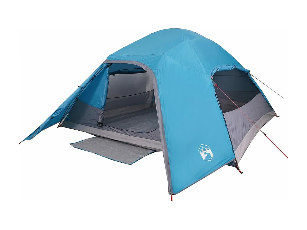 Tenda familiar em cúpula para 6 pessoas impermeável azul PT831906