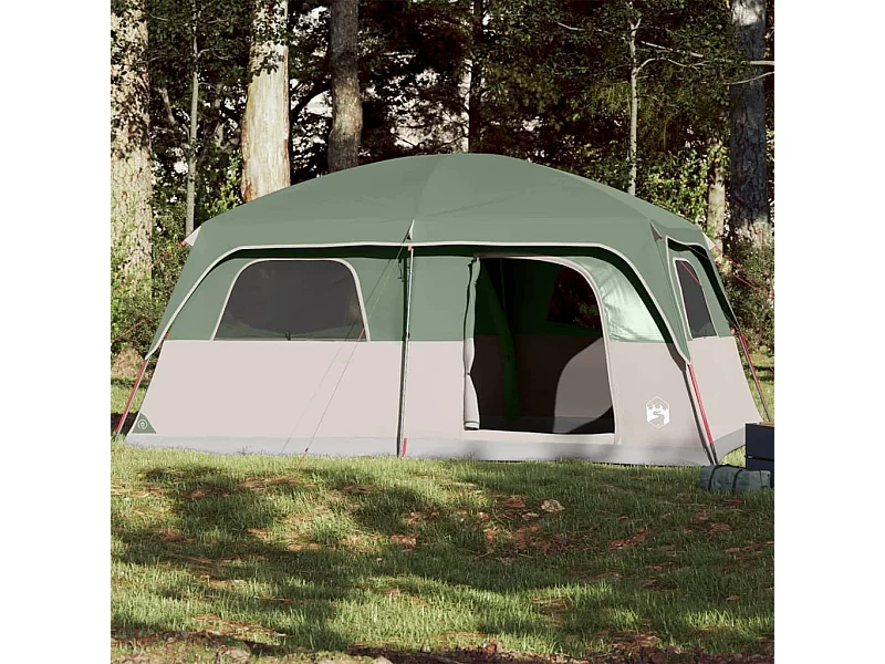 Tienda de campaña familiar para 10 personas impermeable verde ES371268