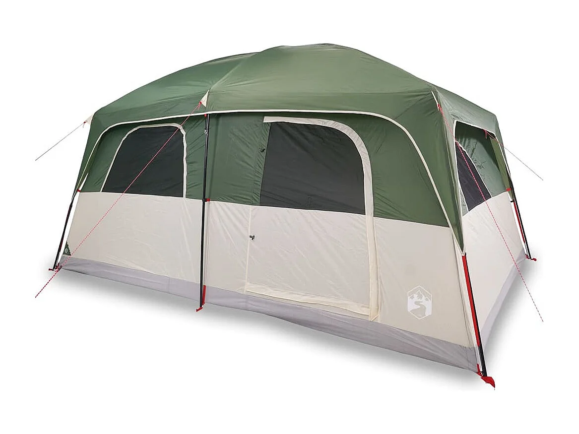 Tonnelle -Tente de cabine familiale 10 personnes vert imperméable FR812373